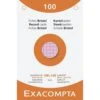 Étui De 100 Fiches Quadrillées Perforées X10 Assortis - Exacompta