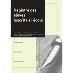 Registre Des élèves Inscrits à L'école X 20 Assortis - Le Dauphin