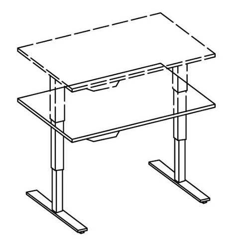 Bureau Droit électrique Ergonomique à Mémoire Evol 4 Bureau Droit électrique Ergonomique à Mémoire Evol – Image 2