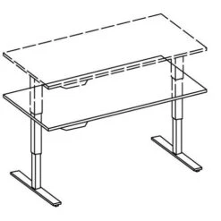 Bureau Droit électrique Ergonomique à Mémoire Evol 12 Bureau Droit électrique Ergonomique à Mémoire Evol -Bureau Produits Magasin AIG2090580