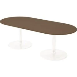 Table Conseil Ovale Pied Tulipe Avec Base Ronde -Bureau Produits Magasin AIG22730000