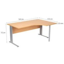 Bureau Compact - Hêtre - Manutan -Bureau Produits Magasin AIG26253125