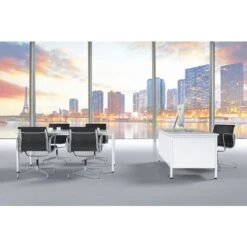 Bureau Droit Confort 2 - Avec 1 Caisson - Gris Clair -Bureau Produits Magasin AIG2762528