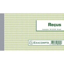 Exacompta Manifold Reçus - 10,5 X 18 Cm - 50 Feuillets Double - Autocopiant
