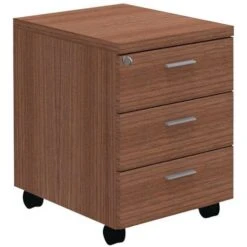 Caisson Mobile Boston 2 - Noyer -Bureau Produits Magasin AIG315202