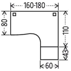 Bureau Compact Caisson - Piétement Panneau - Hêtre - Manutan -Bureau Produits Magasin AIG359185