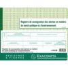 Exacompta Piqûre Registre De Consignation Des Alertes 24x32cm -Bureau Produits Magasin AIG3598043