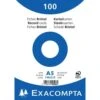 Exacompta Paquet 100 Fiches Sous Film Bristol Uni 148x210mm -Bureau Produits Magasin AIG3598116