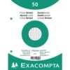 Exacompta Paquet 50 Fiches Sous Film Quadrillé Perforé 170x220mm -Bureau Produits Magasin AIG3598122
