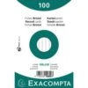 Exacompta Paquet 100 Fiches Bristol Ligné Non Perforé 75x125mm -Bureau Produits Magasin AIG3598128