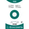 Exacompta Paquet 100 Fiches Sous Film - Ligné Non Perforé - 125x200mm -Bureau Produits Magasin AIG3598129