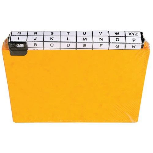 Exacompta Paquet 24 Guides Alphabétiques à Onglet Pour Fiche 148x210mm 3 Exacompta Paquet 24 Guides Alphabétiques à Onglet Pour Fiche 148x210mm