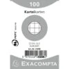 Exacompta Paquet 100 Fiches Sous Film Bristol Quadrillé 55x74mm 1 Exacompta Paquet 100 Fiches Sous Film Bristol Quadrillé 55x74mm -Bureau Produits Magasin AIG3599496