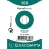 Exacompta Paquet 100 Fiches Sous Film Bristol Ligné 55x74mm -Bureau Produits Magasin AIG3599517