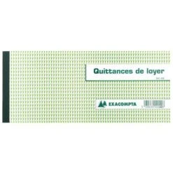 Exacompta Carnet à Souche Quittances De Loyer - 10,1x16,5 Cm -Bureau Produits Magasin AIG3599670