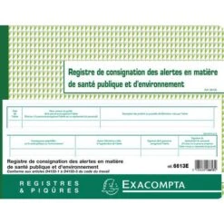 Exacompta Piqûre Registre De Consignation Des Alertes 24x32cm -Bureau Produits Magasin AIG3599816
