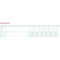 Exacompta Piqûre 32x25cm 18 Colonnes Sur 2 Pages 33 Lignes 80 Pages -Bureau Produits Magasin AIG3600255