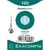 Exacompta Paquet 100 Fiches Filmées Bristol Ligné Non Perforé 55x74mm -Bureau Produits Magasin AIG3600354