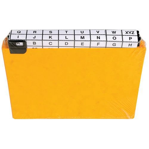 Exacompta Paquet 24 Guides Alphabétiques à Onglet Pour Fiche 148x210mm 4 Exacompta Paquet 24 Guides Alphabétiques à Onglet Pour Fiche 148x210mm – Image 2