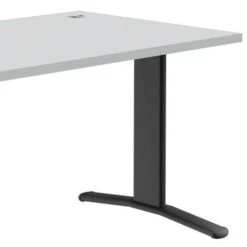 Bureau Droit Pure - Gris Clair/gris Foncé - Piétements Fixes 19 Bureau Droit Pure - Gris Clair/gris Foncé - Piétements Fixes -Bureau Produits Magasin AIG363124