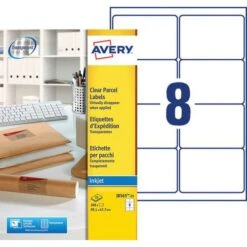 Étiquette D'expédition Transparente Avery - Impression Jet D'encre -Bureau Produits Magasin AIG3698408