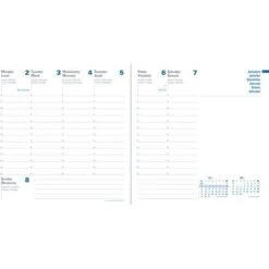 Agenda Hebdomadaire 2024 Exécutif Recyclé Recharge Déc/Déc - Quo Vadis