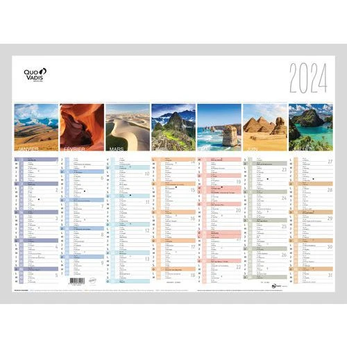 Calendrier La Terre Cal Fantaisie 13 Mois - Année 2024 - Quo Vadis 3 Calendrier La Terre Cal Fantaisie 13 Mois - Année 2024 - Quo Vadis