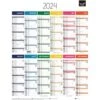 Calendrier Annuel Vertical Arc En Ciel - Année 2024 - Quo Vadis -Bureau Produits Magasin AIG37144731