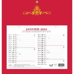 Calendrier Skytos Bloc Mensuel - Année 2024 - Quo Vadis