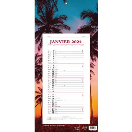 Calendrier Bloc Mensuel Evasion - Année 2024 - Quo Vadis 3 Calendrier Bloc Mensuel Evasion - Année 2024 - Quo Vadis