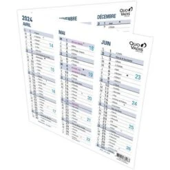 Calendrier Origami 18 - 36 X 18 Cm - Année 2024 - Quo Vadis