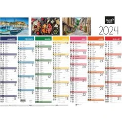 Calendrier Fantaisie Tradition - 55 X 40,5 Cm - Année 2024 - Quo Vadis