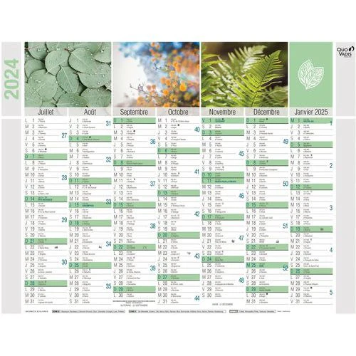 Calendrier Banque Equology Recyclé - 27 X 21 Cm - 2024 - Quo Vadis 4 Calendrier Banque Equology Recyclé - 27 X 21 Cm - 2024 - Quo Vadis – Image 2