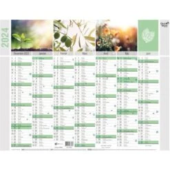 Calendrier Banque Equology Recyclé - 55 X 40,5 Cm - 2024 - Quo Vadis