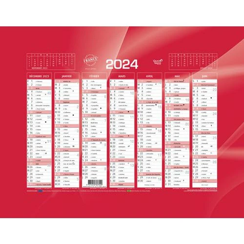 Calendrier Banque Or - Année 2024 - Quo Vadis 3 Calendrier Banque Or - Année 2024 - Quo Vadis