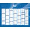 Calendrier Banque Bleu - 43 X 33,5 Cm Bleu - Année 2024 - Quo Vadis -Bureau Produits Magasin AIG37144792