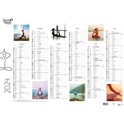 Calendrier 2024 FANTAISIE 55X40,5 Yoga Par 10 - Quo Vadis