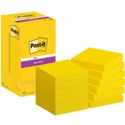 Notes Super Sticky Post-it® 76x76 Mm 12 Blocs Jaune Post-it®