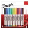 Marqueur Permanent Sharpie - Pointe Fine - Assortis -Bureau Produits Magasin AIG4373734