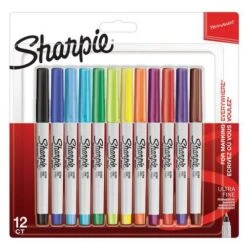 Marqueur Permanent Sharpie - Pointe Fine - Assortis