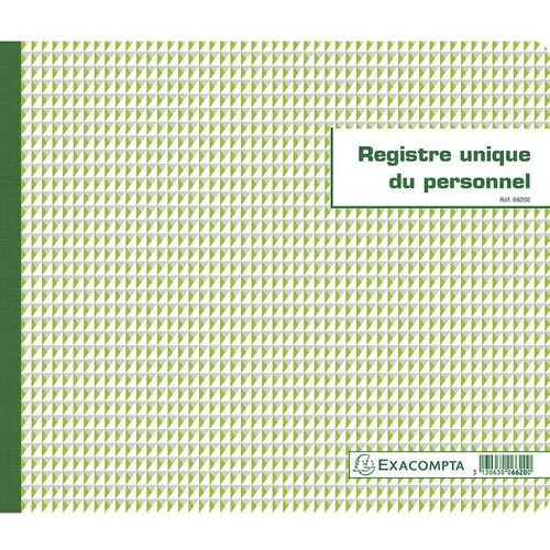 Exacompta Registre Unique Du Personnel (salariés Et Stagiaires) - 56 Pages 3 Exacompta Registre Unique Du Personnel (salariés Et Stagiaires) - 56 Pages