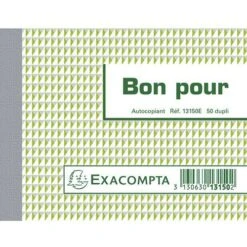 Exacompta Manifold Bon Pour 50 Feuillets Dupli Autocopiants 9 Exacompta Manifold Bon Pour 50 Feuillets Dupli Autocopiants -Bureau Produits Magasin AIG4857759