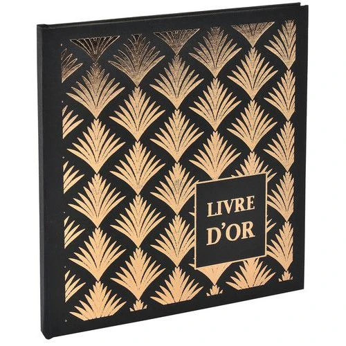 Livre D'or 140 Pages Tranche Or - PALMYRE - Couverture Palmier - Exacompta 4 Livre D'or 140 Pages Tranche Or - PALMYRE - Couverture Palmier - Exacompta – Image 2