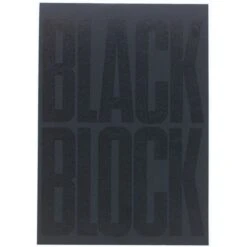 Exacompta Bloc Black Block 29,7x21cm - Papier Jaune Ligné