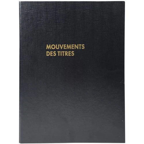 Exacompta Reliure Registre 32x24cm - Mouvements De Titres 3 Exacompta Reliure Registre 32x24cm - Mouvements De Titres