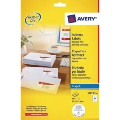 Avery Étiquette Standard - Impression Jet D'encre -Bureau Produits Magasin AIG499437