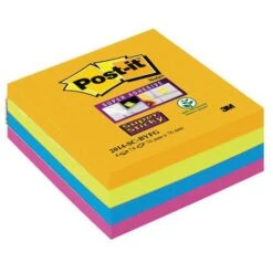 3M Cube Super Sticky Post-it® 4 Couleurs