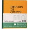 Exacompta Piqûre Position De Compte 21x19cm 80 Pages -Bureau Produits Magasin AIG5397439