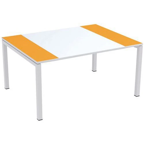 Table De Réunion Easydesk - Plateau Blanc 4 Table De Réunion Easydesk - Plateau Blanc – Image 2
