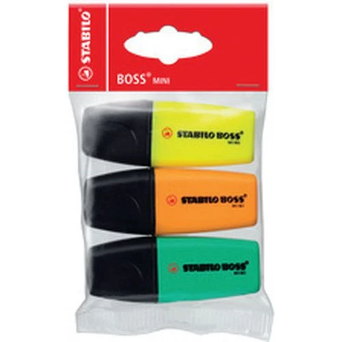 Stabilo Surligneur BOSS MINI, En étui 3 Stabilo Surligneur BOSS MINI, En étui